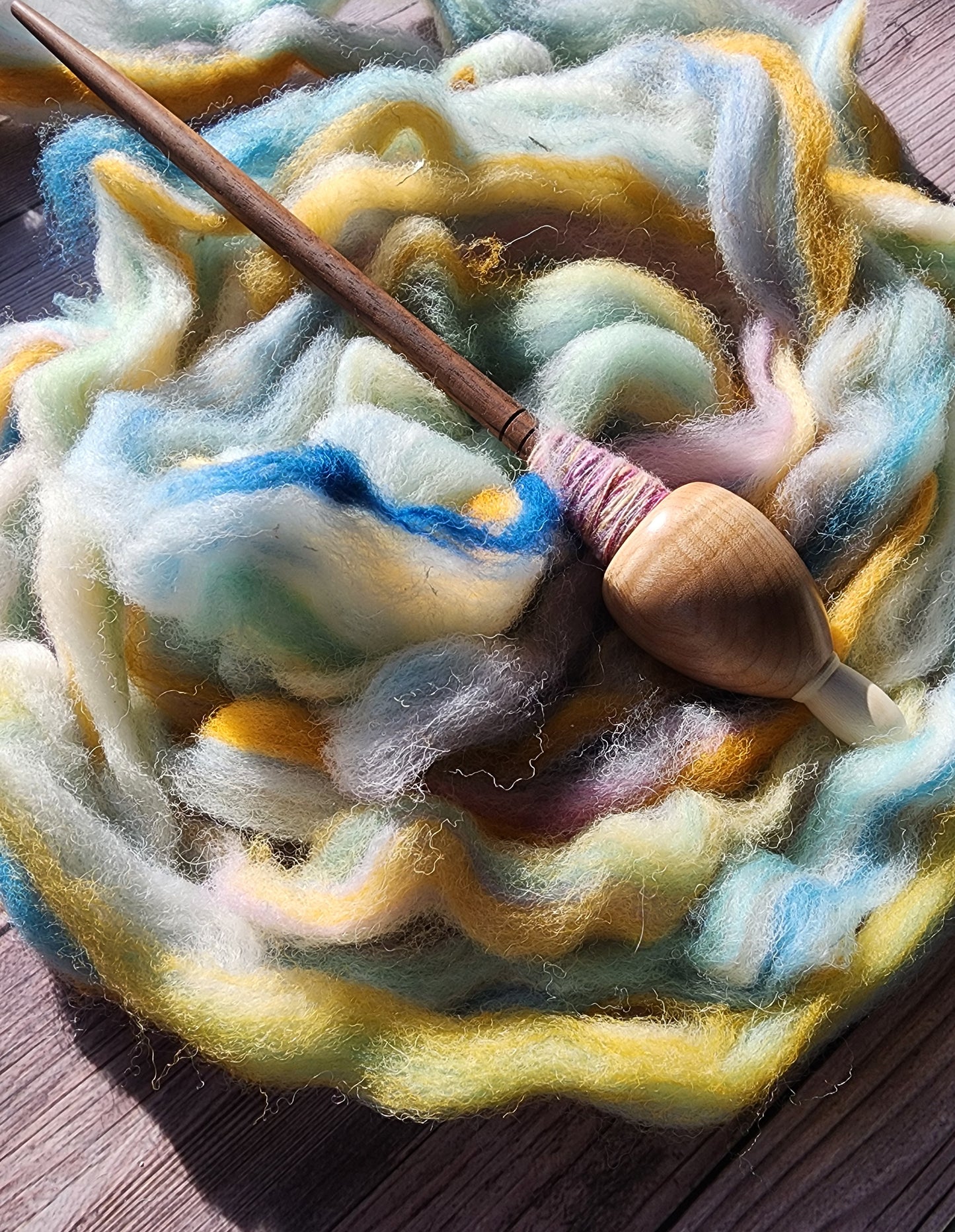 Sock roving- OOAK