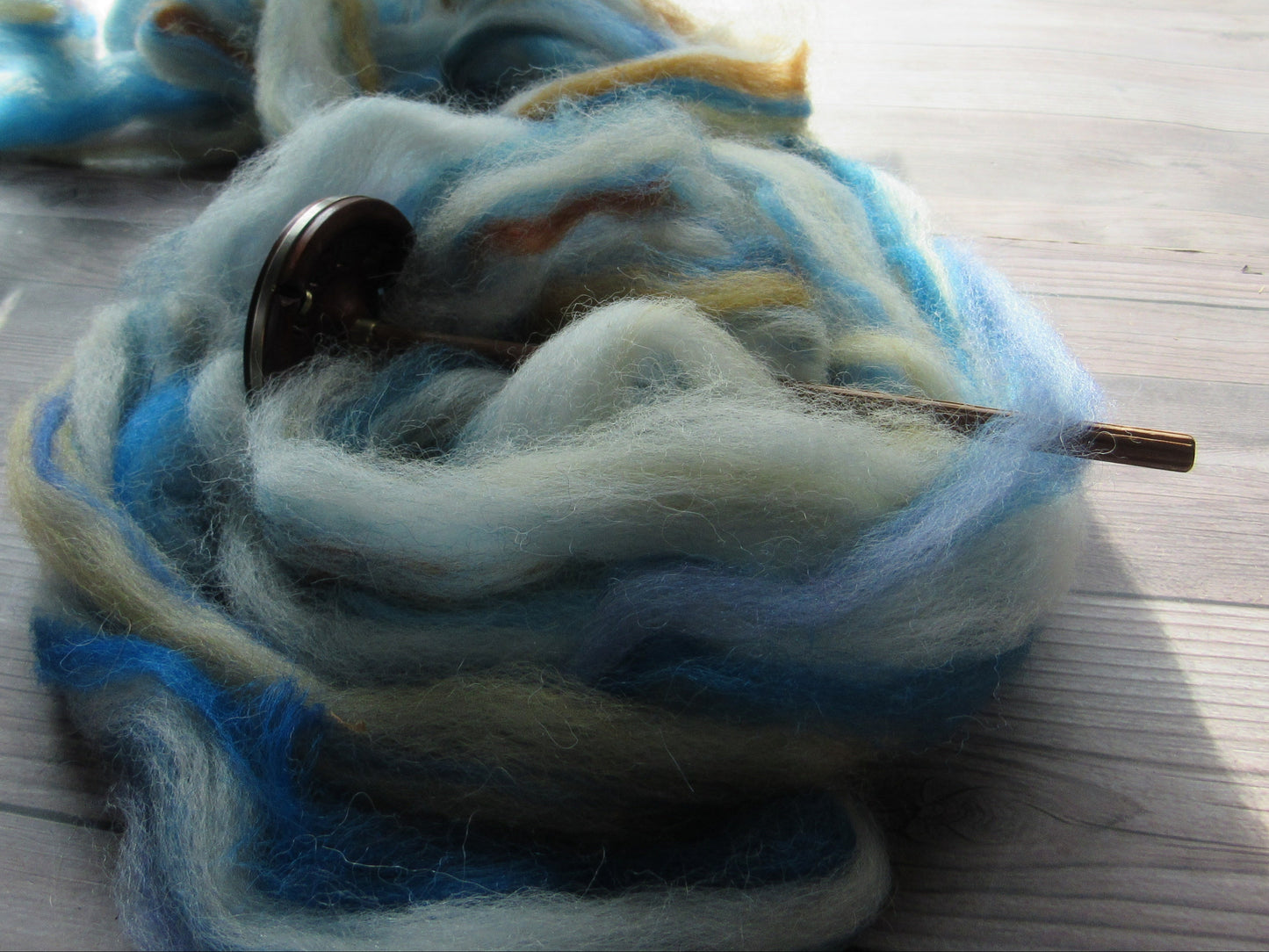 Coopworth/Alpaca OOAK-blue merl